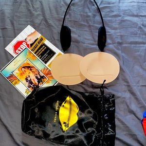 Misses kisses deep plunge invisible bra